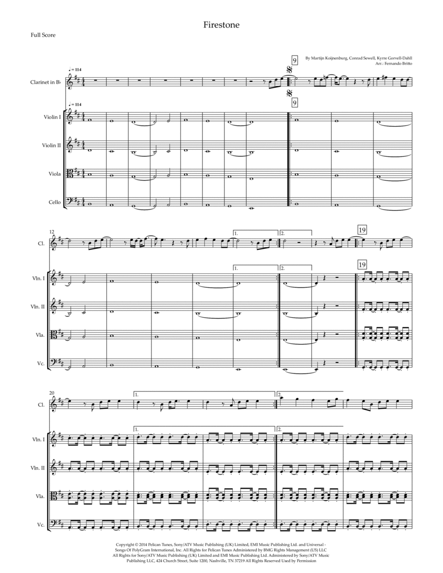 Firestone Small Ensemble scores gallery preview page 1