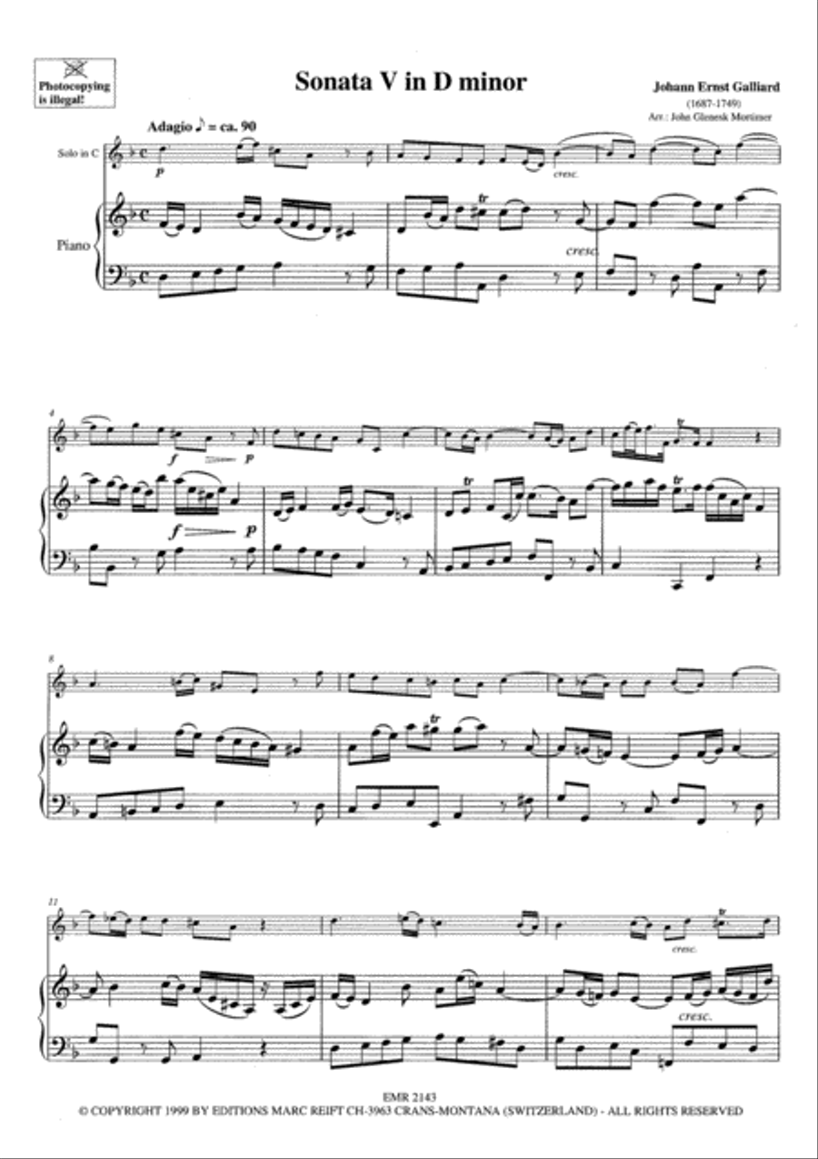 Sonata No. 5 in D minor Organ scores gallery preview page 3