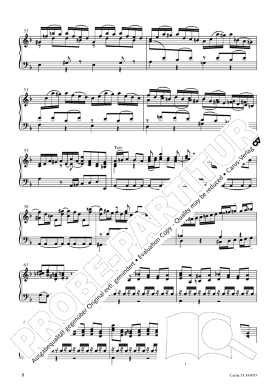 Through bitter tribulation we enter into God's kingdom (Wir mussen durch viel Trubsal in das Reich Gottes eingehen) 4-Part scores gallery preview page 9