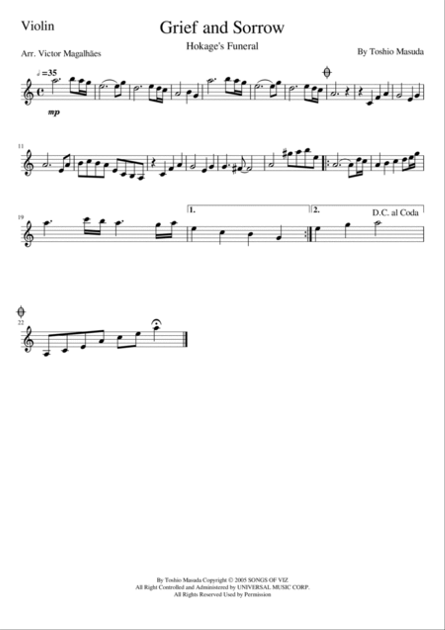 Grief And Sorrow String Duet scores gallery preview page 2