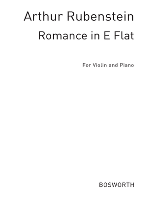 Book cover for Romance In E Flat For Violin And Piano