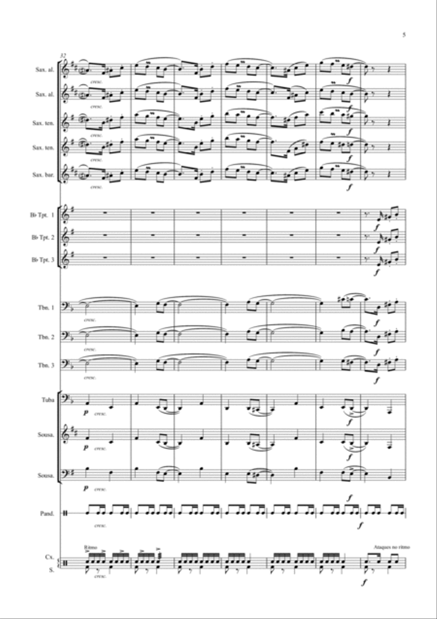 Espalha-Fogo Full Orchestra scores gallery preview page 5