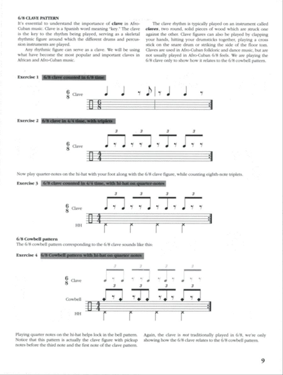 Afro-Cuban Rhythms for Drumset Drum Set scores gallery preview page 5