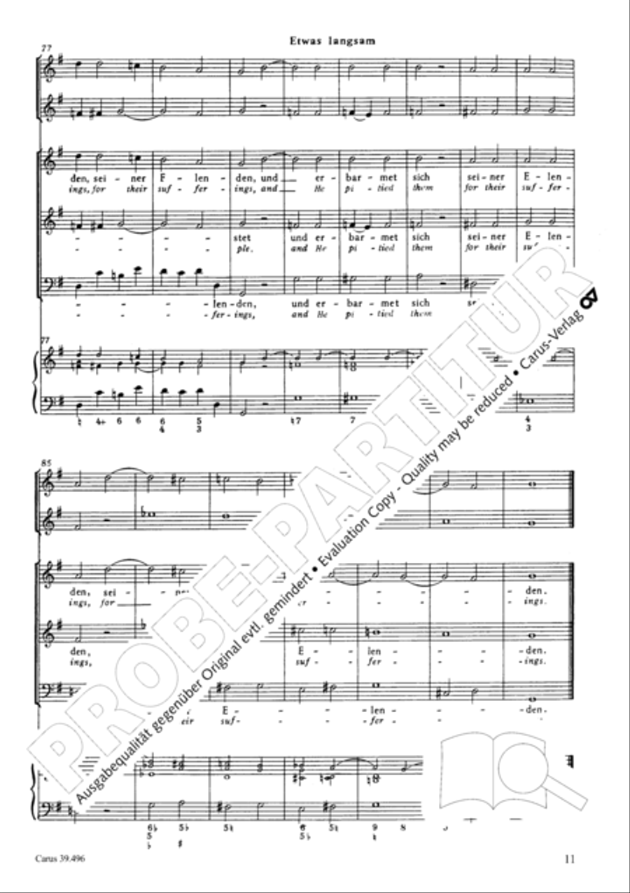 Triumph, O heavens (Jauchzet, ihr Himmel) SA scores gallery preview page 12
