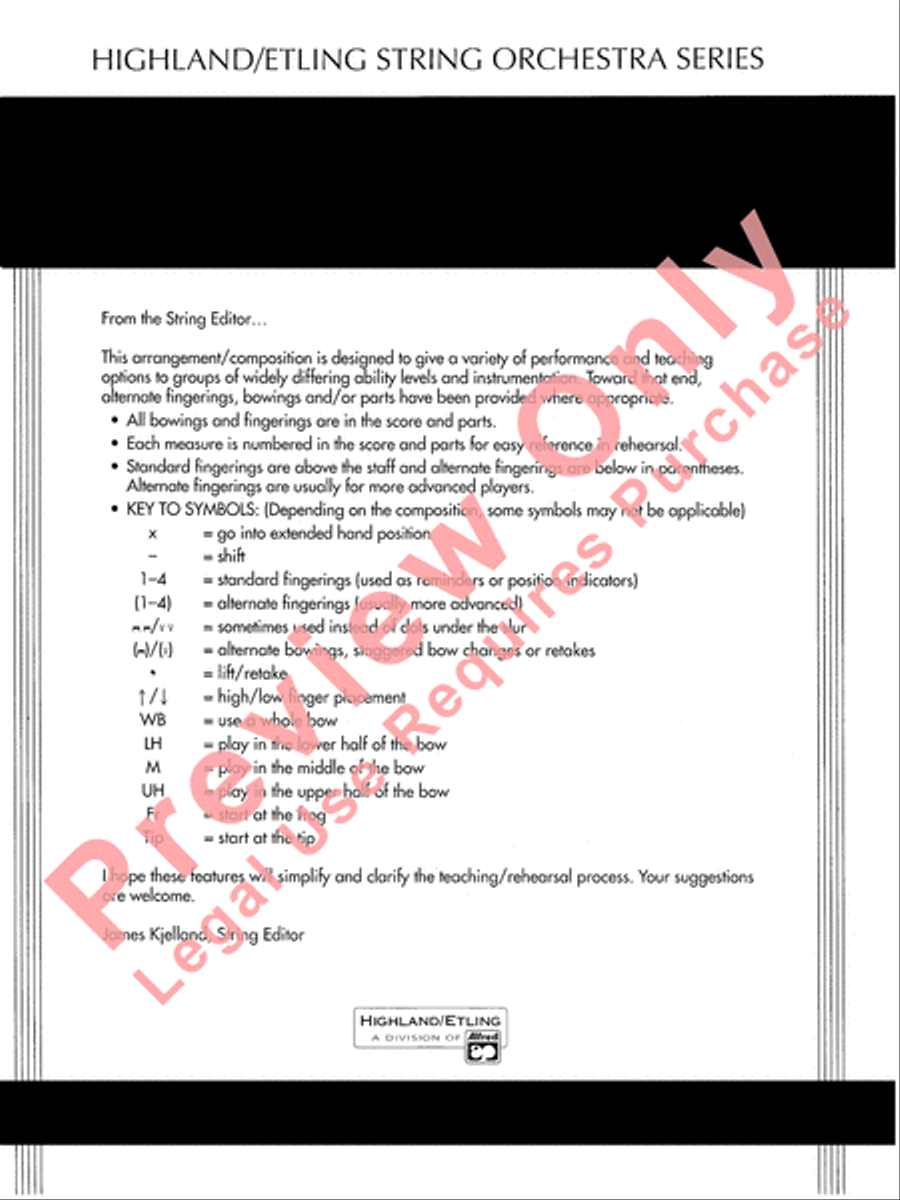 Entrance of the Queen of Sheba String Orchestra scores gallery preview page 3