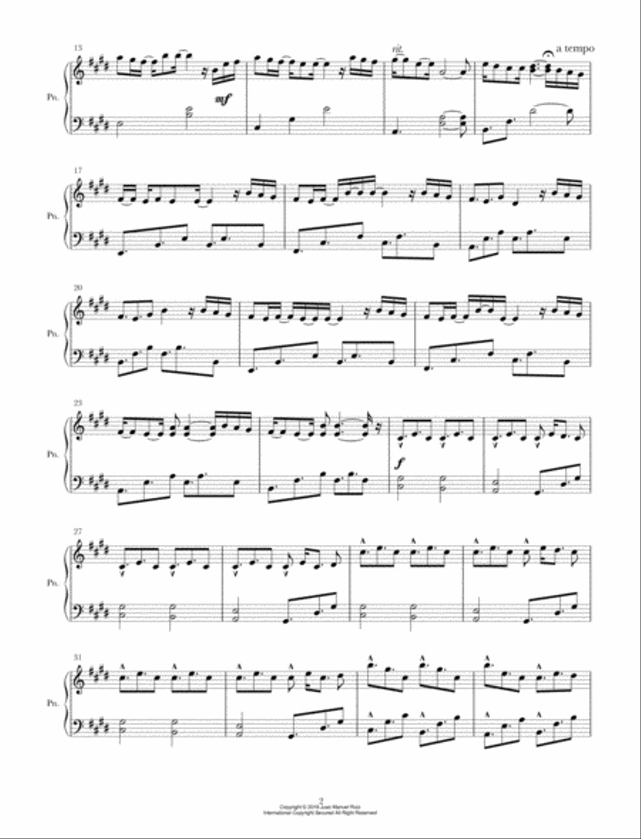 She Piano Solo scores gallery preview page 2