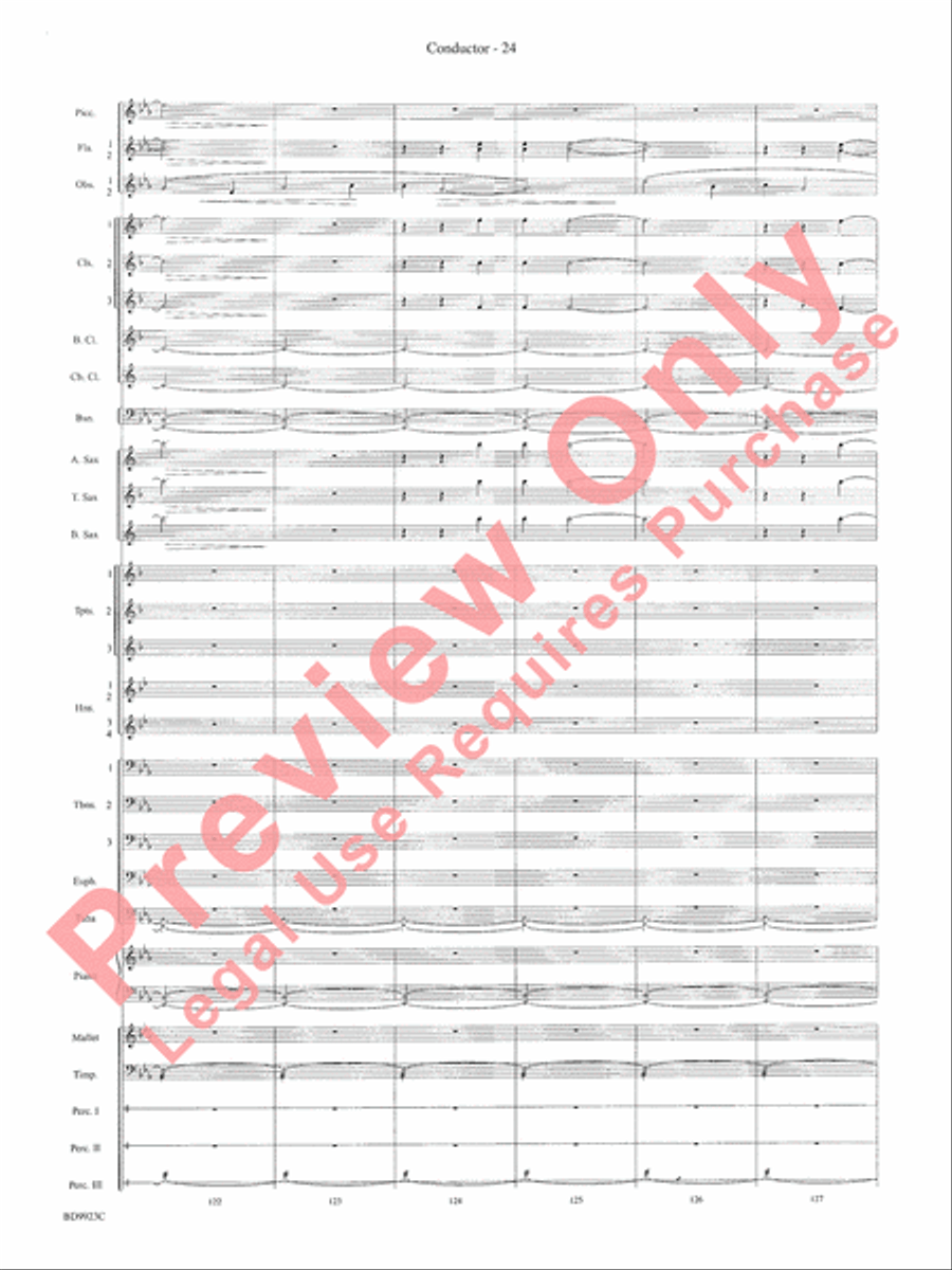 The Winds of Poseidon (from The Odyssey (Symphony No. 2)) Concert Band scores gallery preview page 28