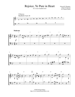 Rejoice, Ye Pure in Heart (Rejoice, O Pilgrim Throng) - for 2-octave handbell choir