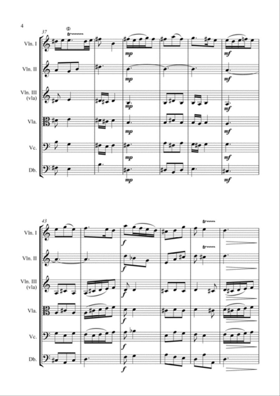 Trio Sonata Op. 2 No. 8 4th Movement - for String Orchestra String Orchestra scores gallery preview page 4