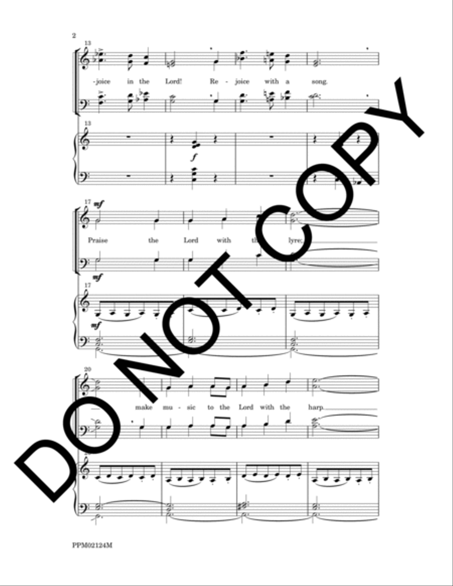 Rejoice in the Lord Rejoice in the Lord 4-Part scores gallery preview page 5