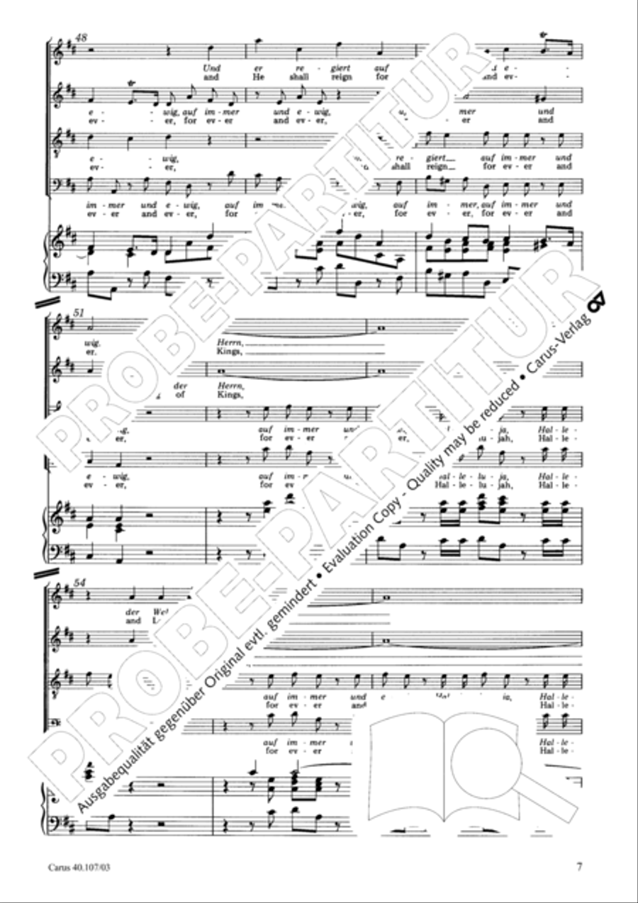 Halleluja (Jesus erschliesst uns die Schrift) 4-Part scores gallery preview page 8