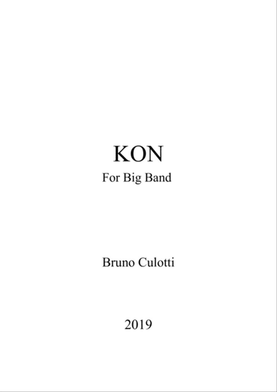 KON KON Jazz Ensemble scores gallery preview page 1