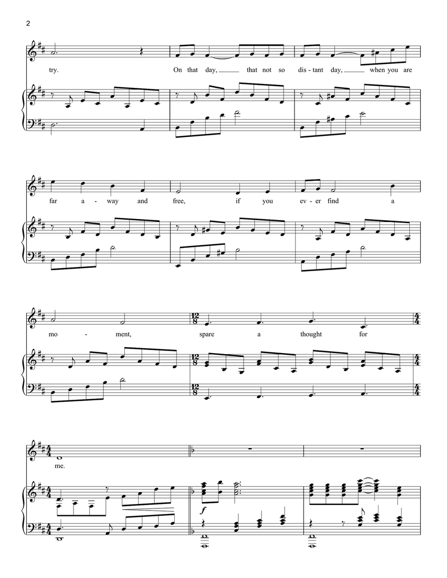 Think Of Me (from The Phantom of the Opera) Soprano Voice scores gallery preview page 2