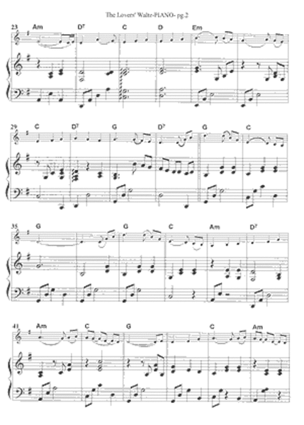 The Lover's Waltz by Molly Mason String Duet - Sheet Music