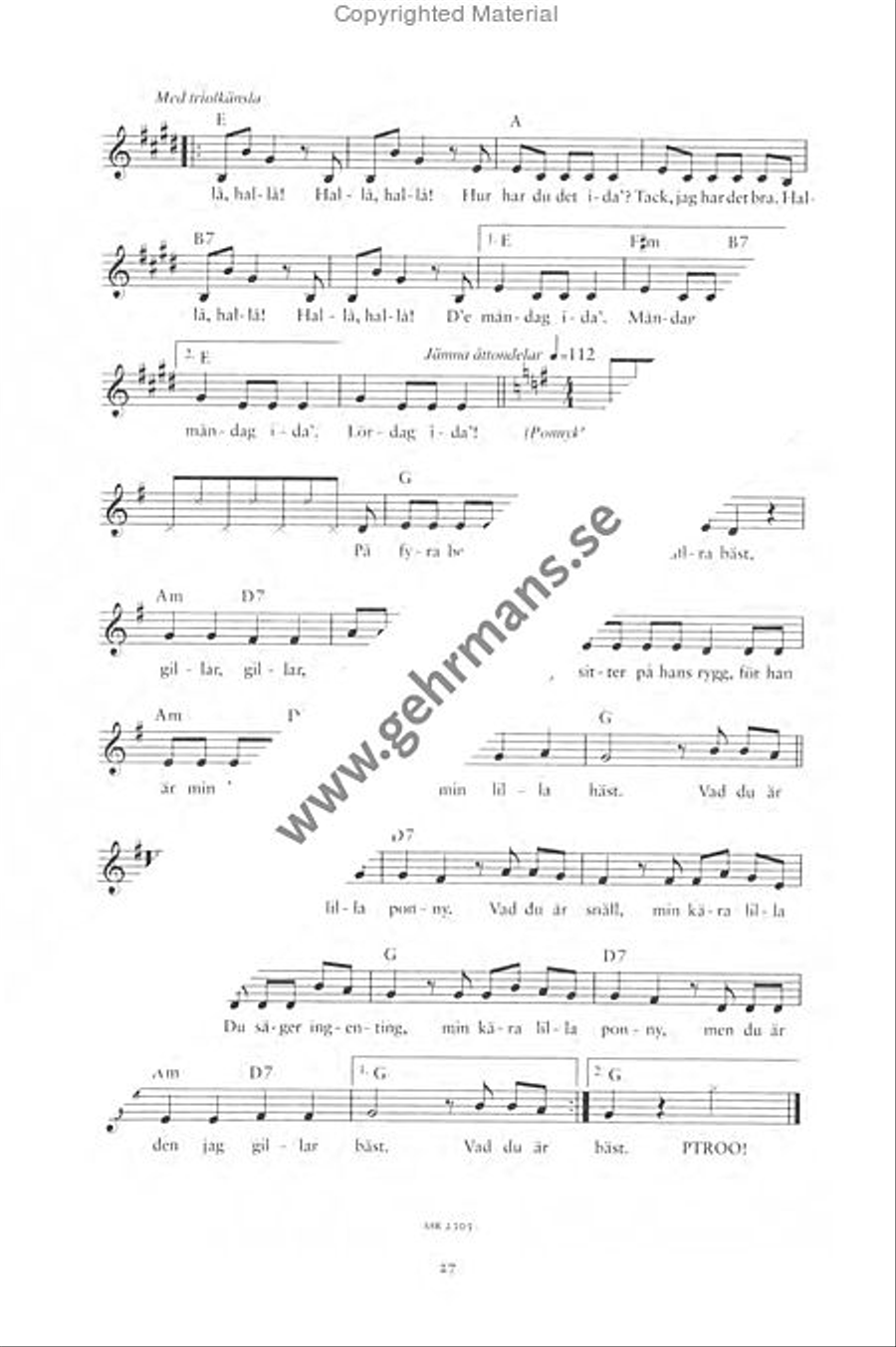 Klang i bygget Piano, Vocal, Guitar scores gallery preview page 9