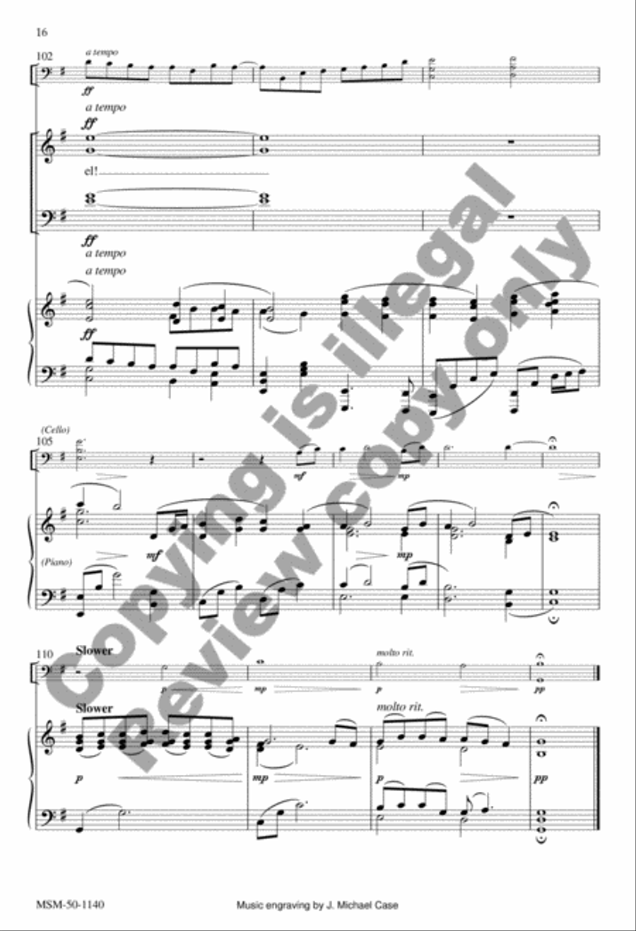 O Little Town of Bethlehem (Choral Score) image number null