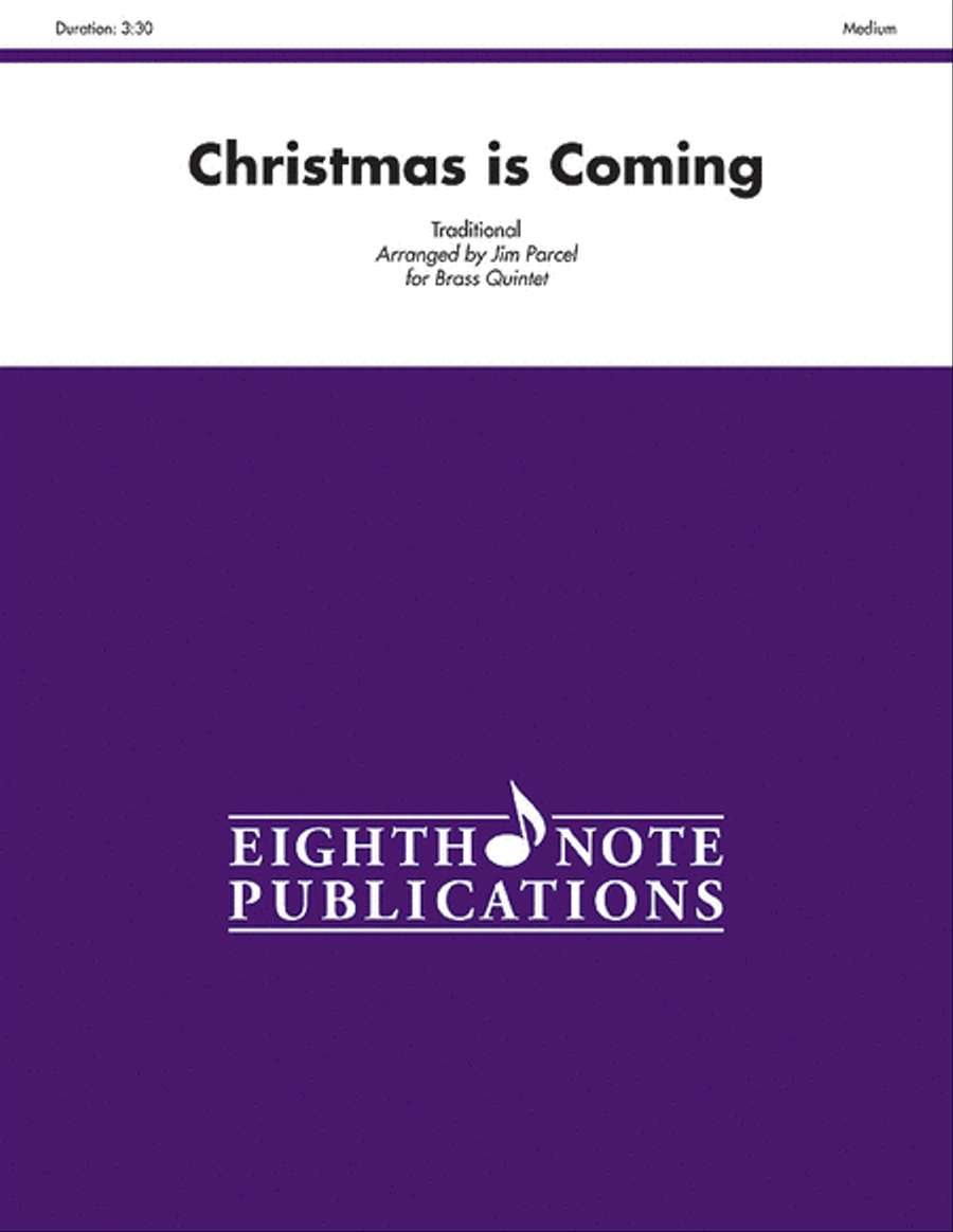 Christmas Is Coming Brass Quintet scores gallery preview page 1