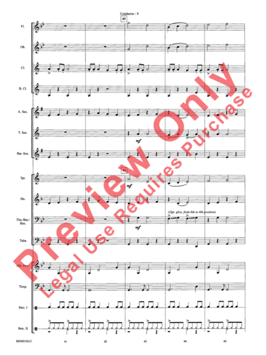 Furioso Concert Band scores gallery preview page 13