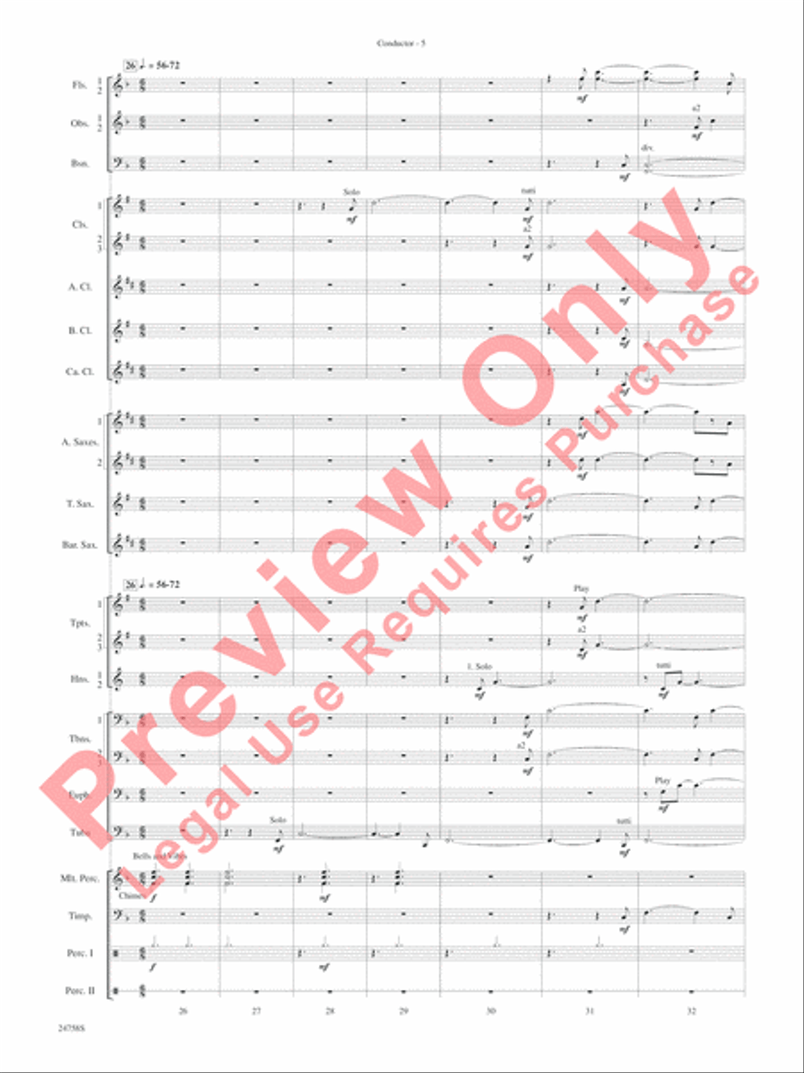 Wassail Concert Band scores gallery preview page 9