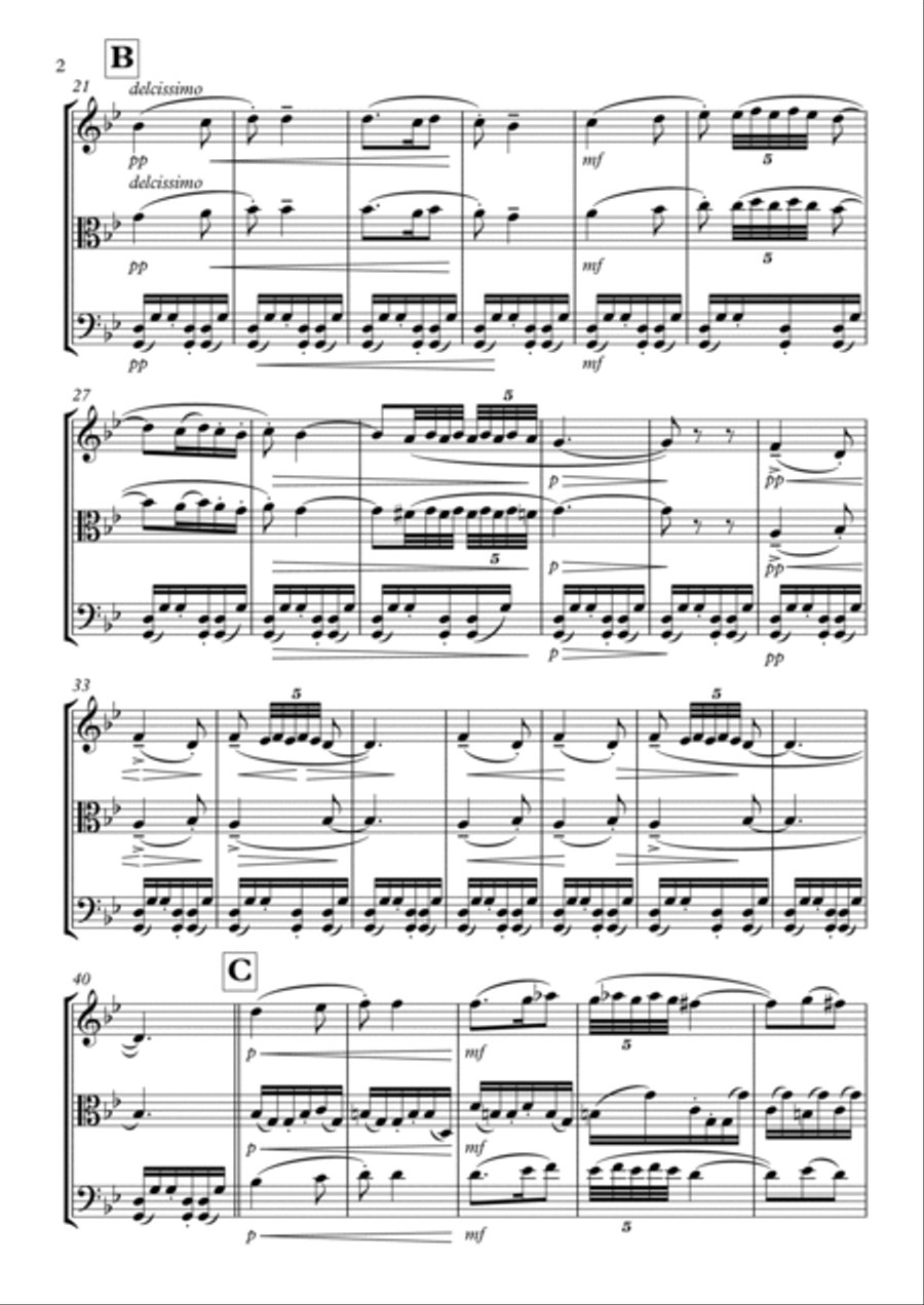 Nutcracker Suite - Arabian Dance: String Trio String Trio scores gallery preview page 2