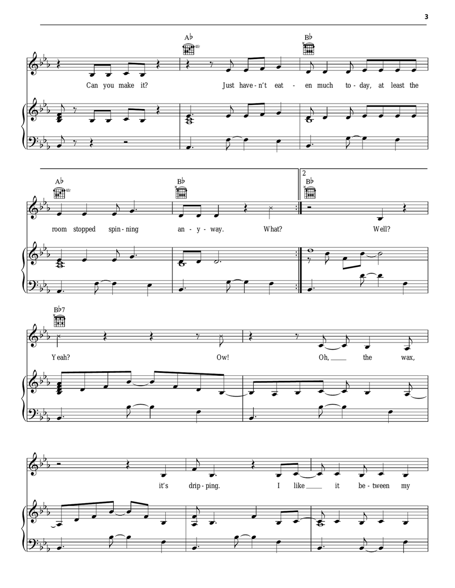 Light My Candle Light My Candle Piano, Vocal, Guitar scores gallery preview page 3