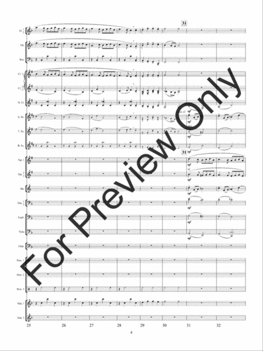 Christmas Bells Are Ringing Concert Band scores gallery preview page 7