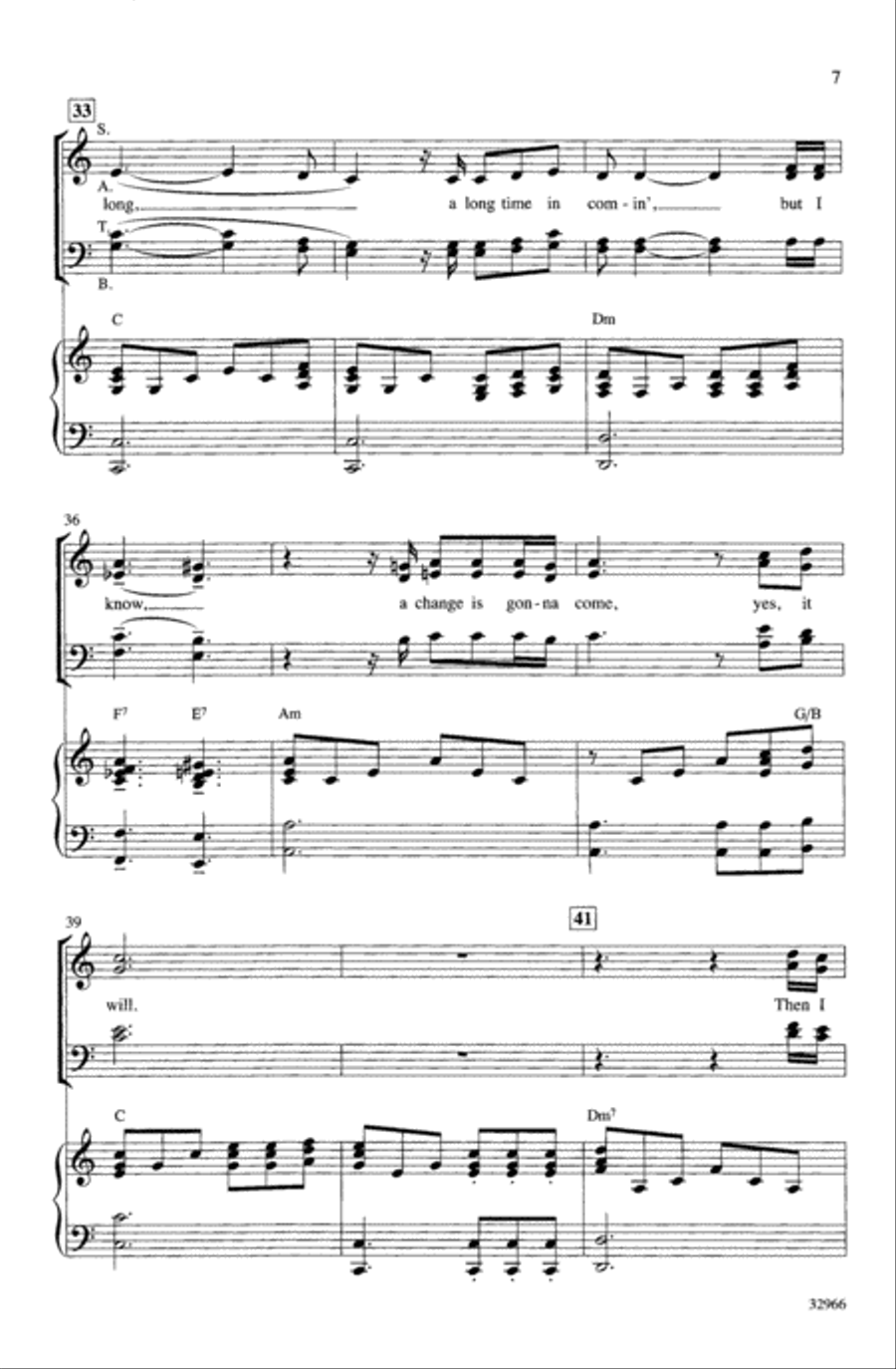 A Change Is Gonna Come Choir scores gallery preview page 5