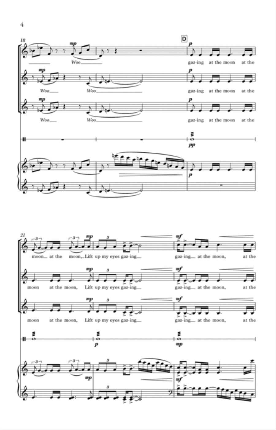 Thinking of My Home 3-Part scores gallery preview page 4