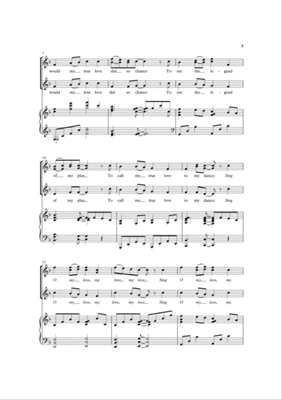 Tomorrow shall be my dancing day SSA scores gallery preview page 3