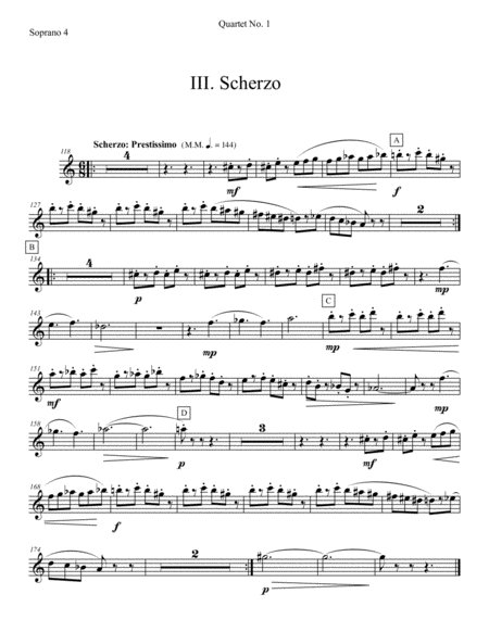 Saxophone Quartet No. 1
