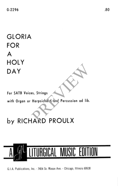 Gloria for a Holy Day image number null