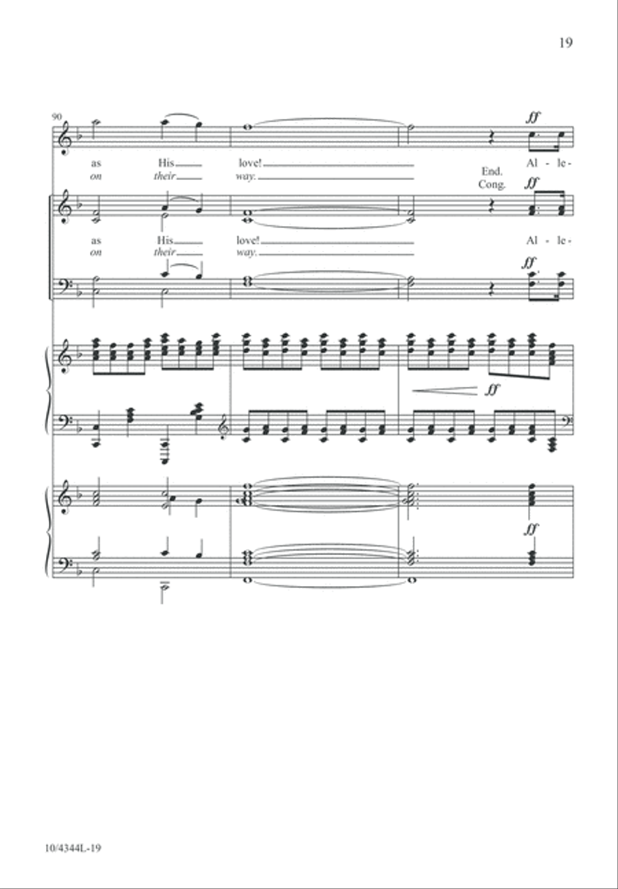 Easter Hymn of Praise 4-Part scores gallery preview page 19