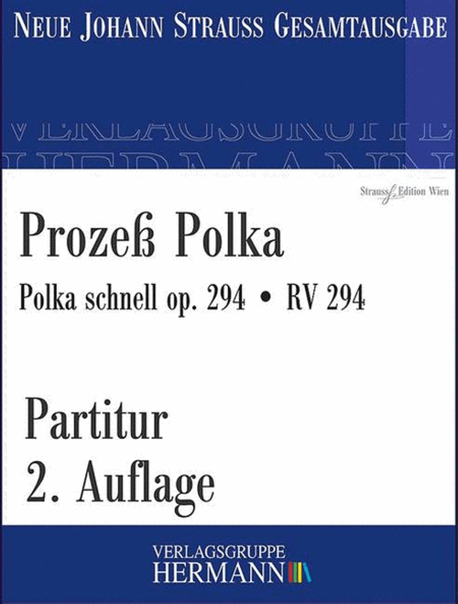Prozeß Polka op. 294 RV 294 Orchestra scores gallery preview page 1