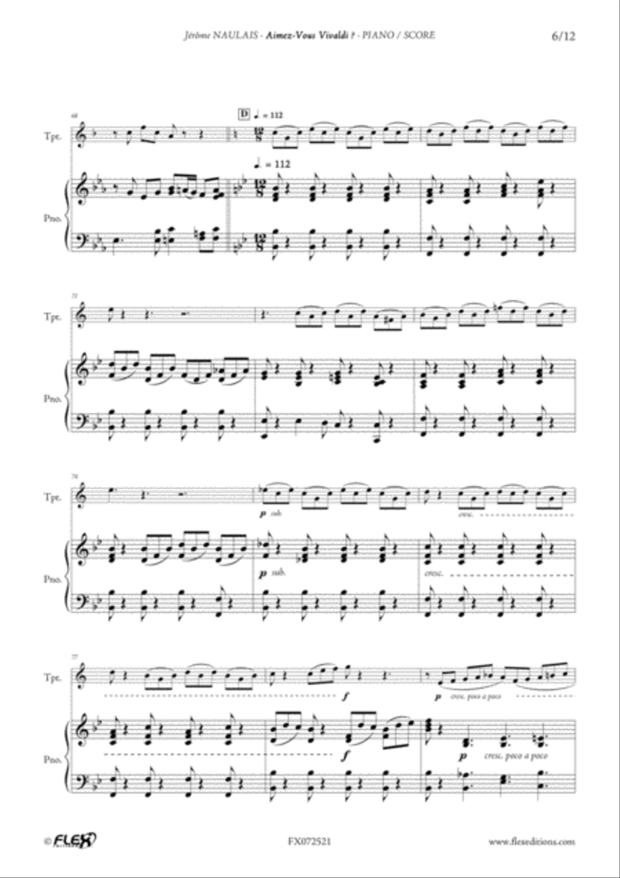 Aimez-Vous Vivaldi? Cornet scores gallery preview page 6