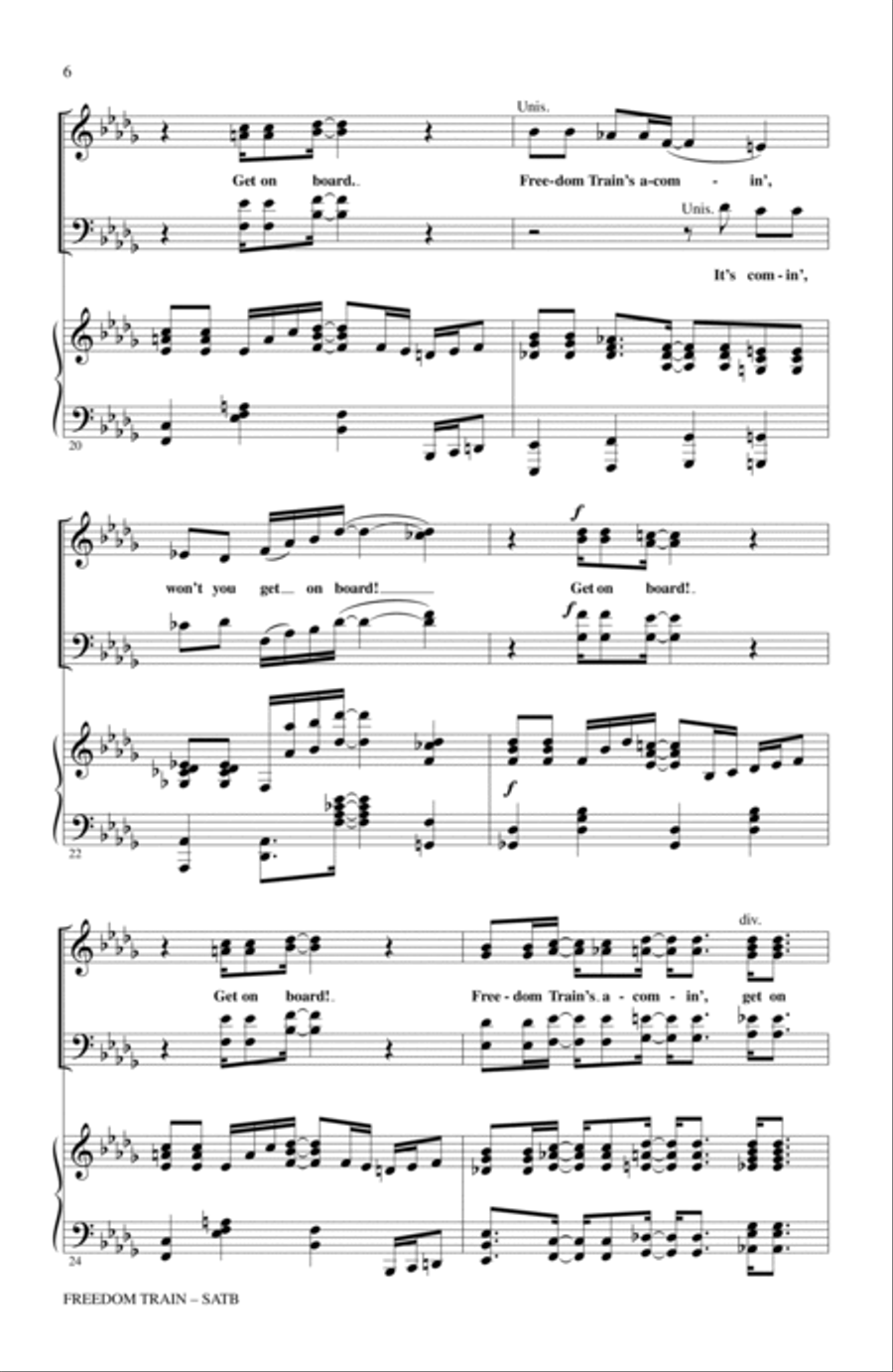 Freedom Train Freedom Train 4-Part scores gallery preview page 4