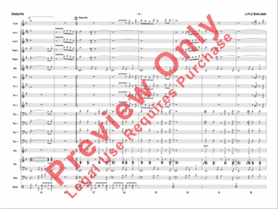 Little Sunflower Little Sunflower Jazz Ensemble scores gallery preview page 7