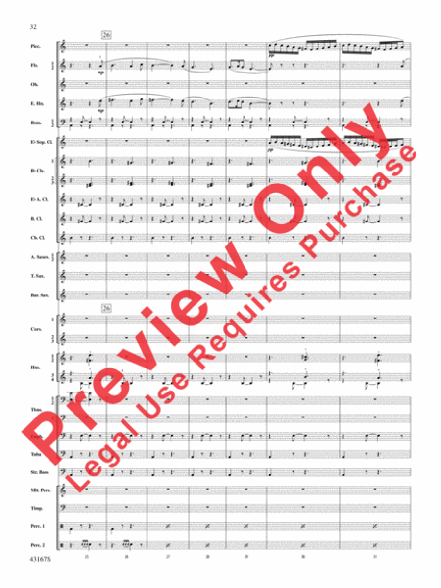Down to the Sea in Ships (from the NBC TV Film Project 20) Concert Band scores gallery preview page 33