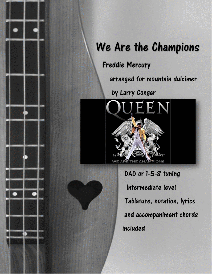 We Are The Champions We Are The Champions Dulcimer scores gallery preview page 1