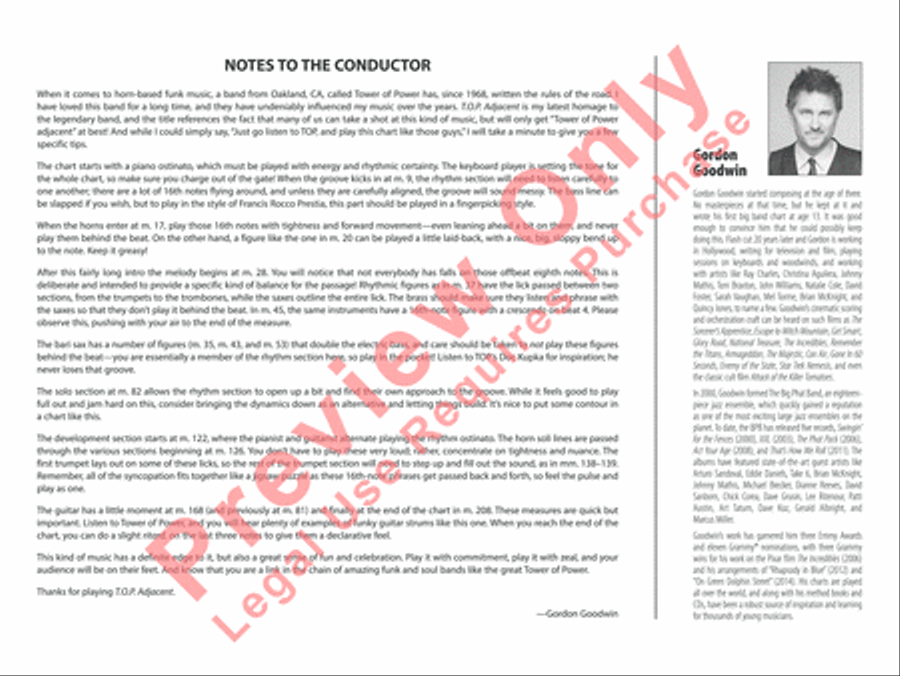 T.O.P. Adjacent Jazz Ensemble scores gallery preview page 3