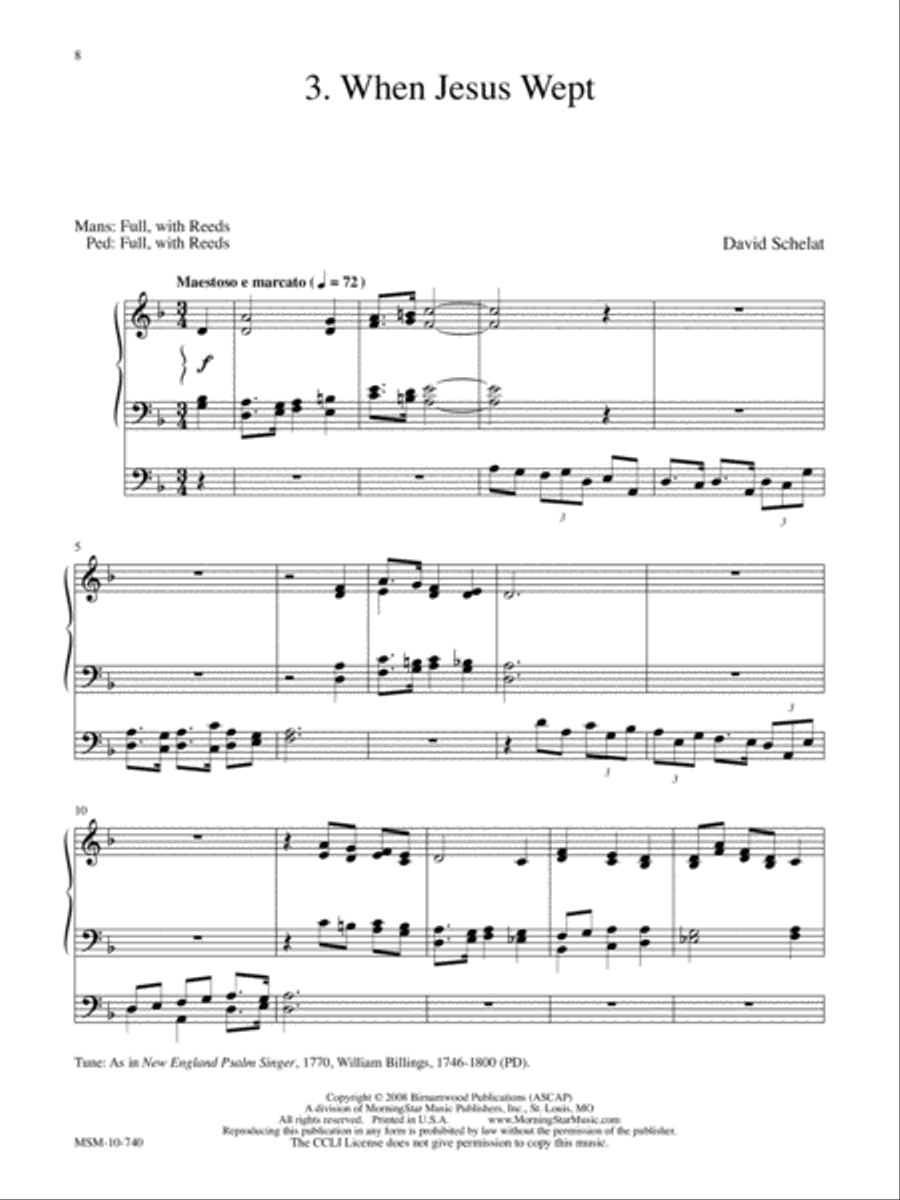 Five Postludes on American Hymntunes Organ scores gallery preview page 5