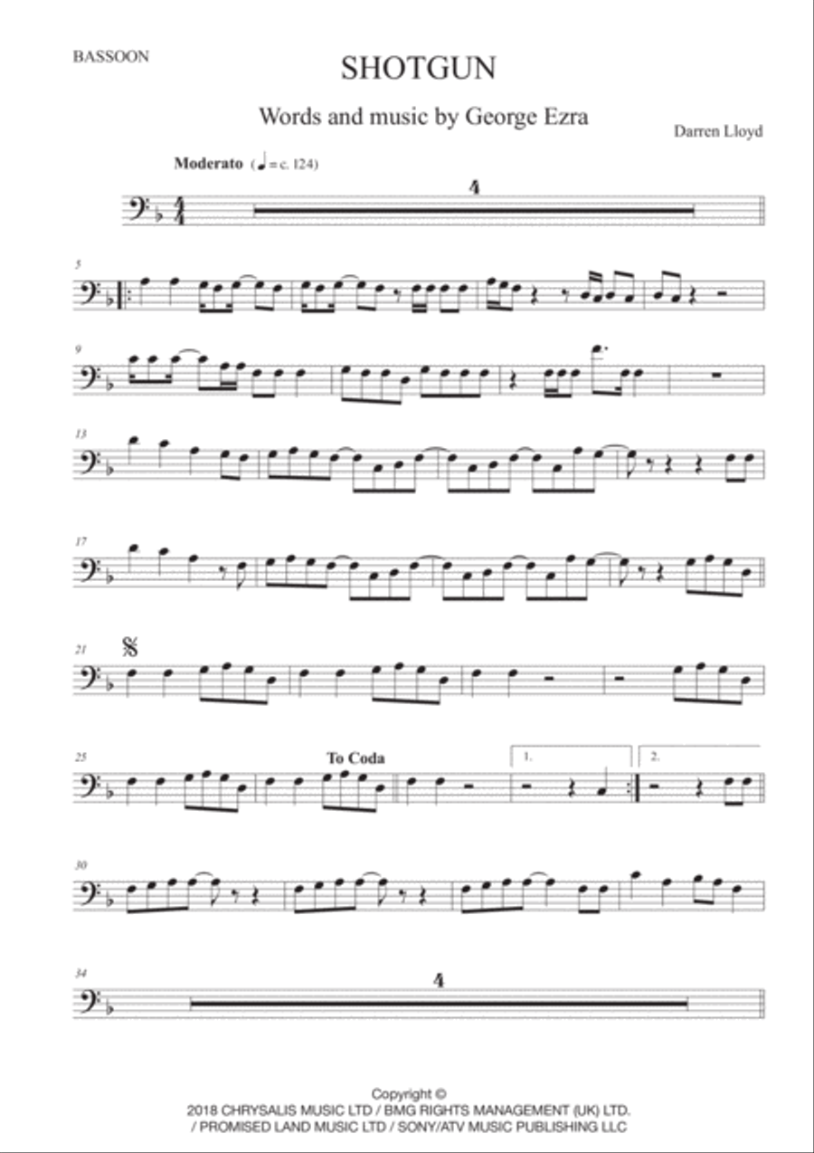 Shotgun Bassoon Solo scores gallery preview page 1