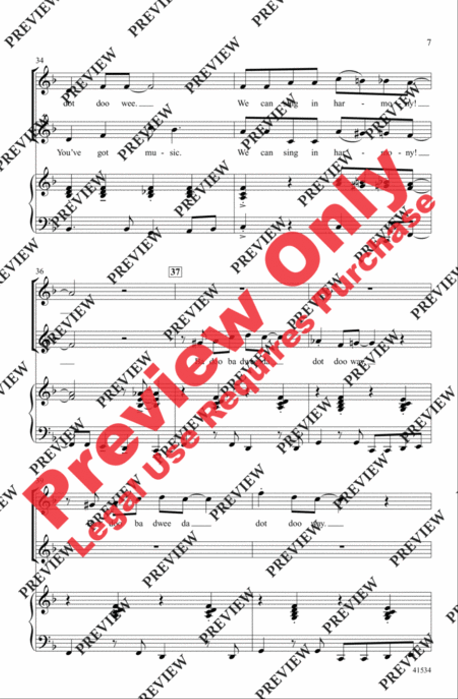 Sing in Harmony! 2-Part scores gallery preview page 7