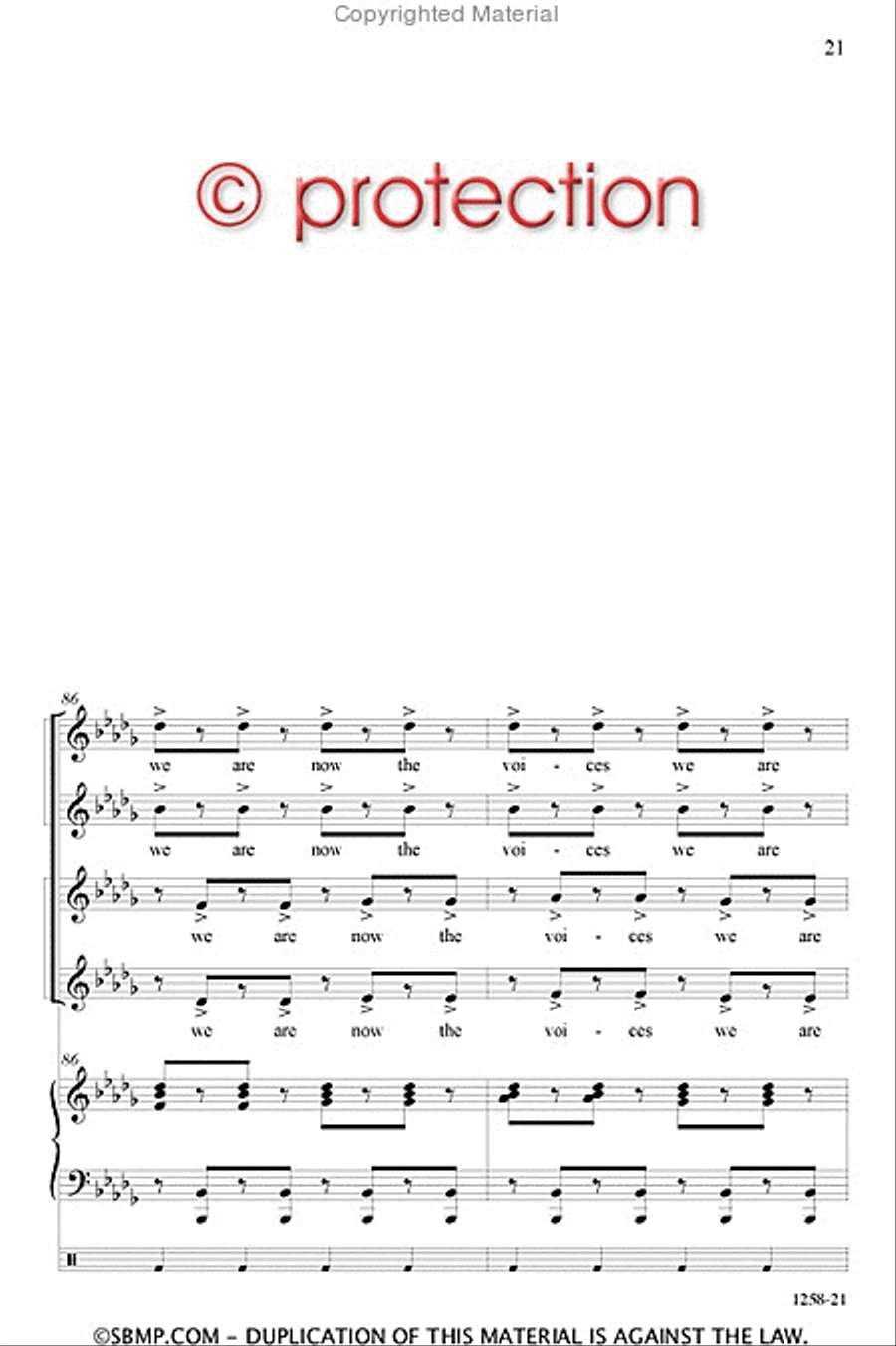 We Are the Voices We Are the Voices SSAA scores gallery preview page 20