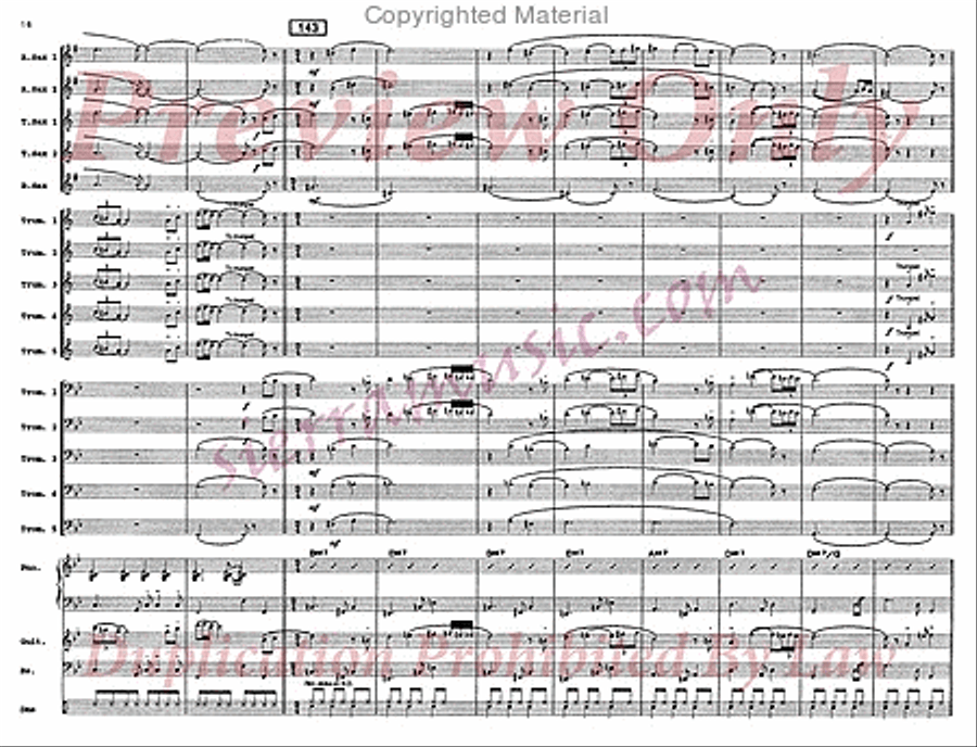 Every Summer Night Big Band scores gallery preview page 17