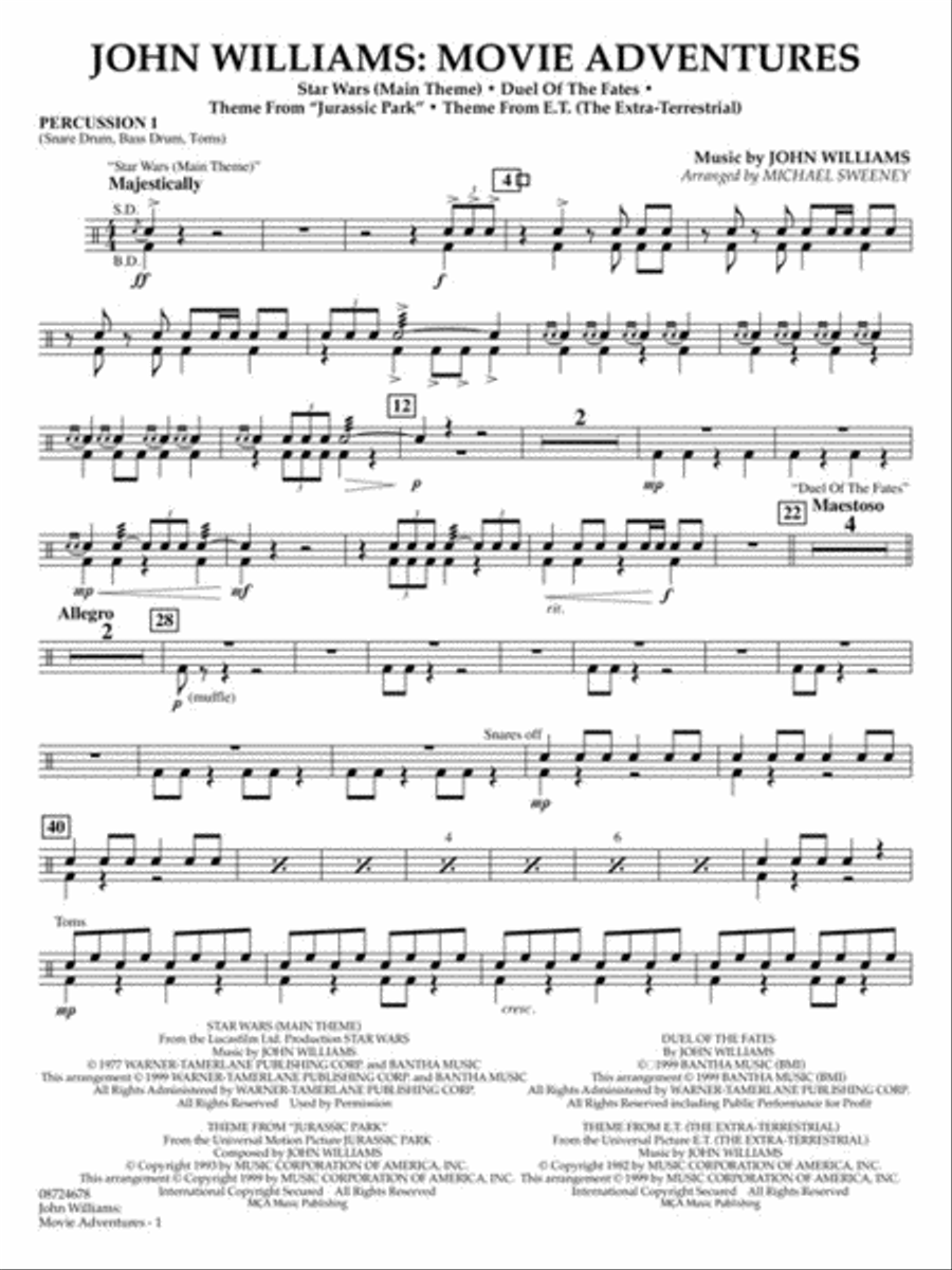 John Williams: Movie Adventures Concert Band scores gallery preview page 8