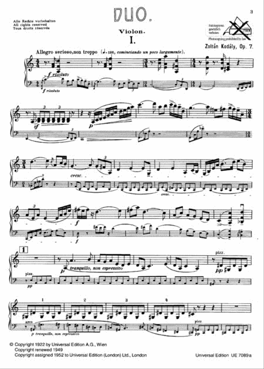 Duo, Opus 7 Duo, Opus 7 Chamber Music scores gallery preview page 2