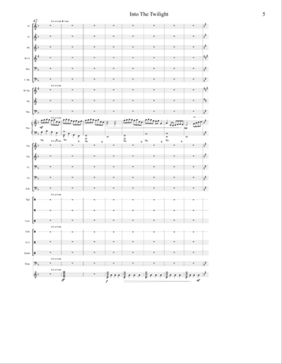 Into The Twilight - For Orchestra Full Orchestra scores gallery preview page 5