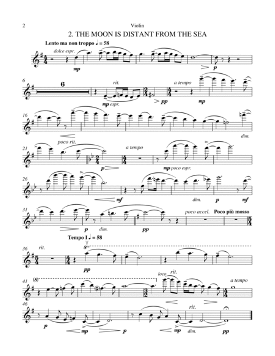 Flowers of the Soul (Violin) Violin Solo scores gallery preview page 2