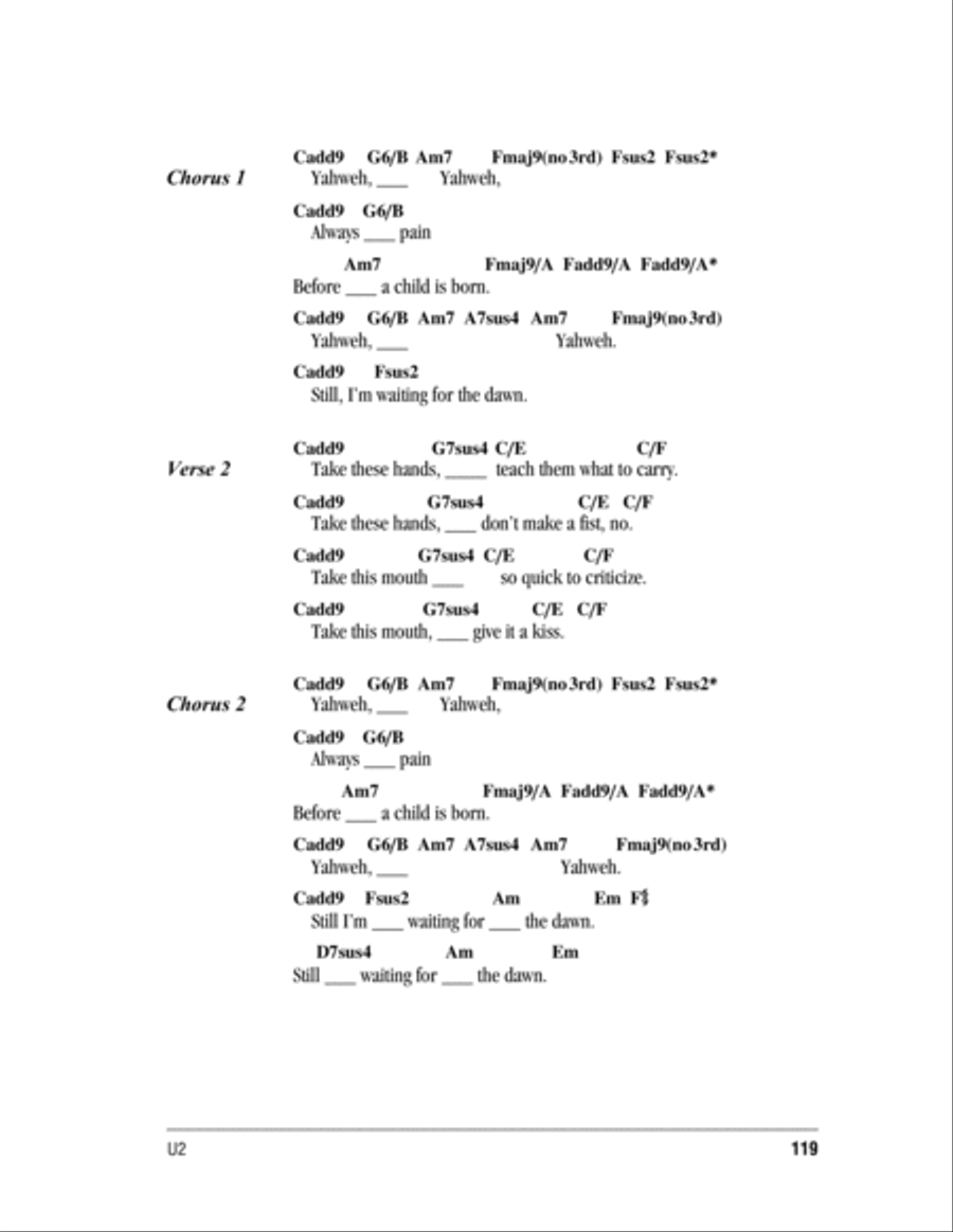 Yahweh Acoustic Guitar scores gallery preview page 2