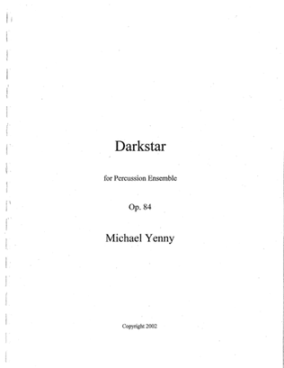 Darkstar, op. 84